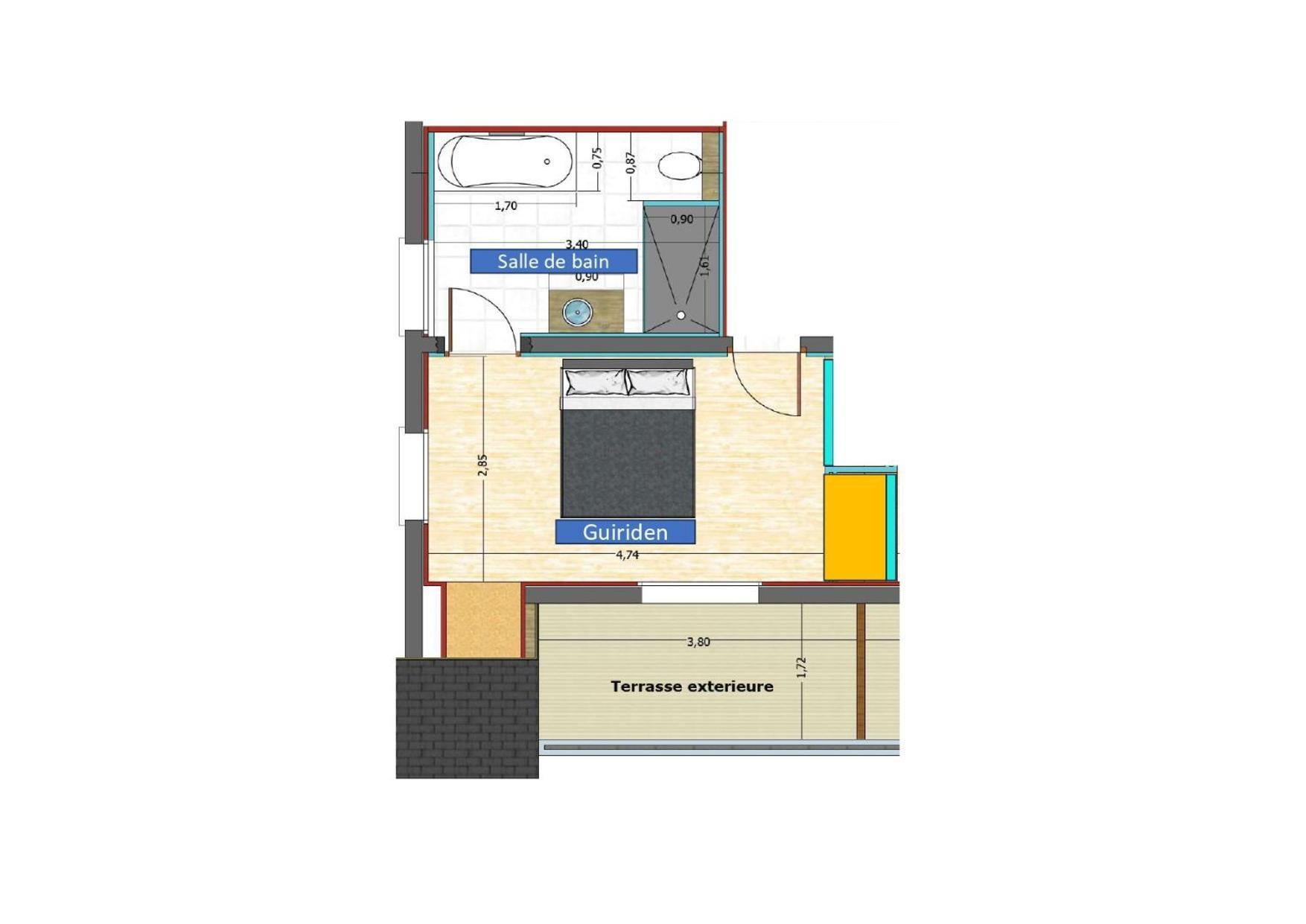 Ty Menez Bed and Breakfast Fouesnant Exteriör bild